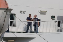 Me and Dave on the boat