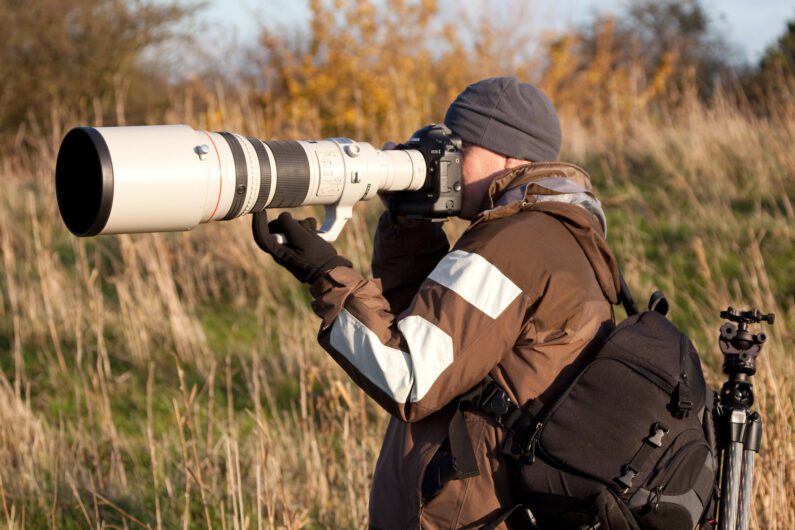 Big lens at Donna Nook